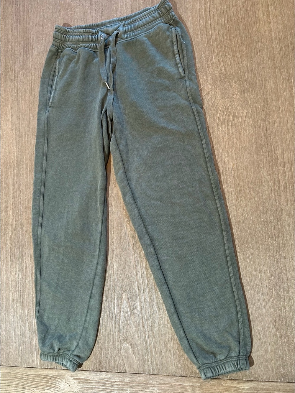 Aerie Women’s XXS Washed Olive Green Jogger Sweatpants Drawstring